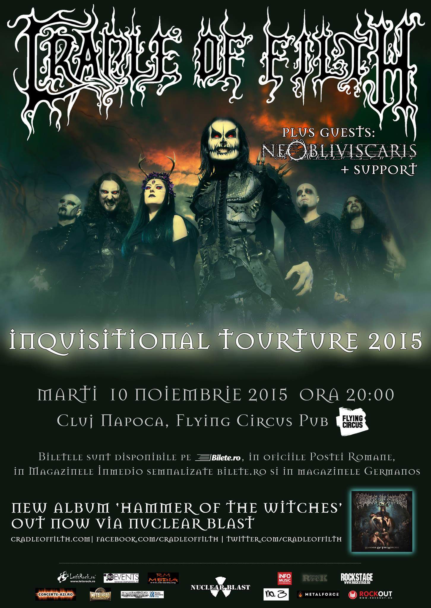 You are currently viewing CRADLE OF FILTH la Cluj Napoca