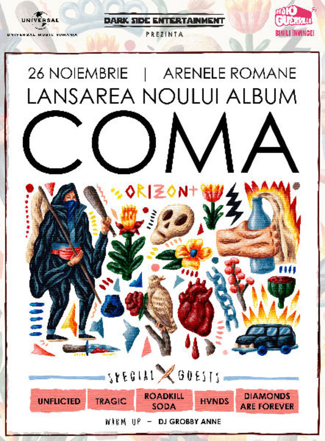 You are currently viewing Coma lansează ORIZONT, noul lor album, pe 26 noiembrie la Arenele Romane!