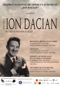 afis Festivalul de opereta Ion Dacian